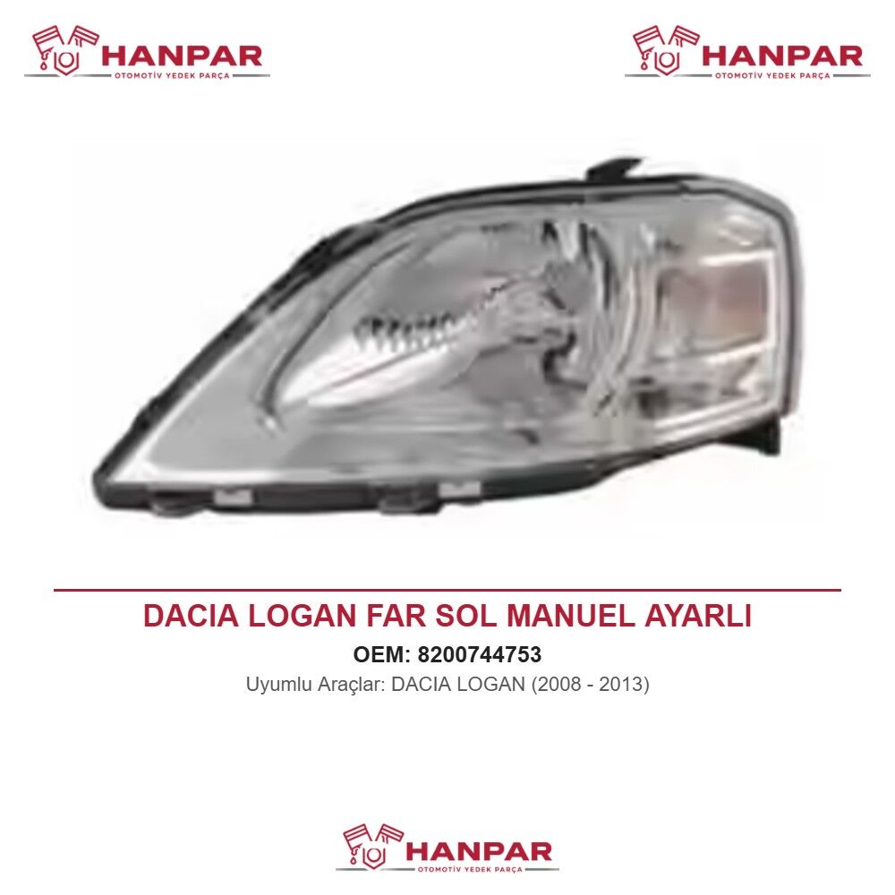 DACIA LOGAN FAR SOL MANUEL AYARLI (2008-2013)