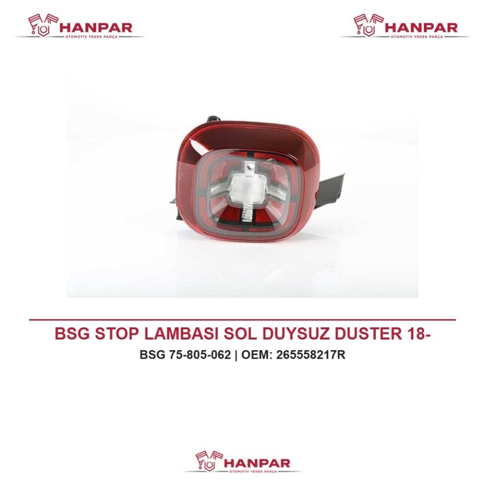 BSG STOP LAMBASI SOL DUYSUZ DUSTER 18-