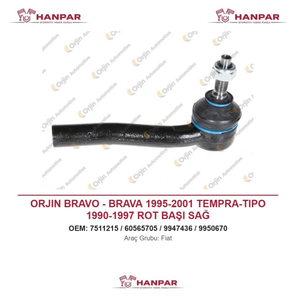 ORJIN BRAVO - BRAVA 1995-2001 TEMPRA-TIPO 1990-1997 ROT BAŞI SAĞ