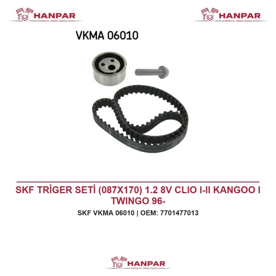 SKF TRİGER SETİ (087X170) 1.2 8V CLIO I-II KANGOO I TWINGO 96-