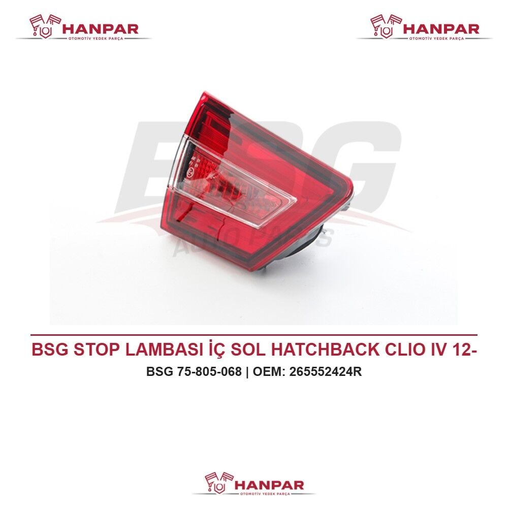 BSG STOP LAMBASI İÇ SOL HATCHBACK CLIO IV 12-