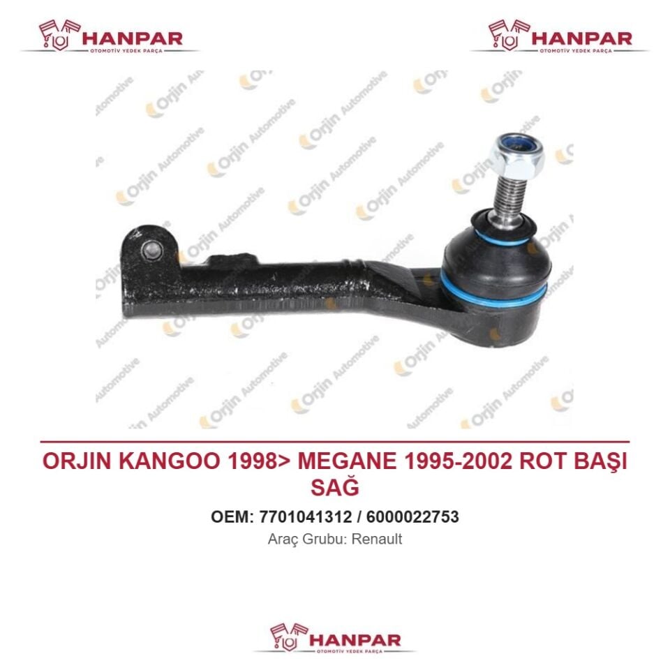 ORJIN KANGOO 1998> MEGANE 1995-2002 ROT BAŞI SAĞ