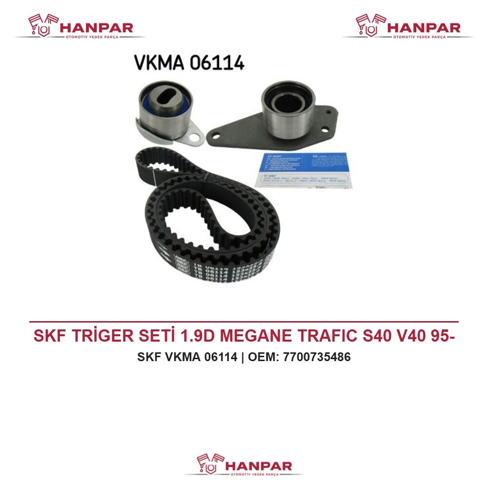 SKF TRİGER SETİ 1.9D MEGANE TRAFIC S40 V40 95-