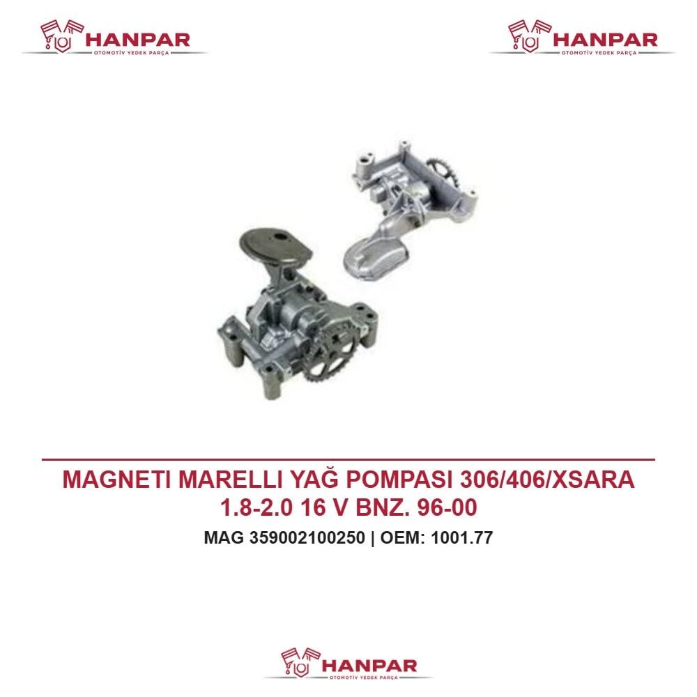 MAGNETI MARELLI YAĞ POMPASI 306/406/XSARA 1.8-2.0 16 V BNZ. 96-00