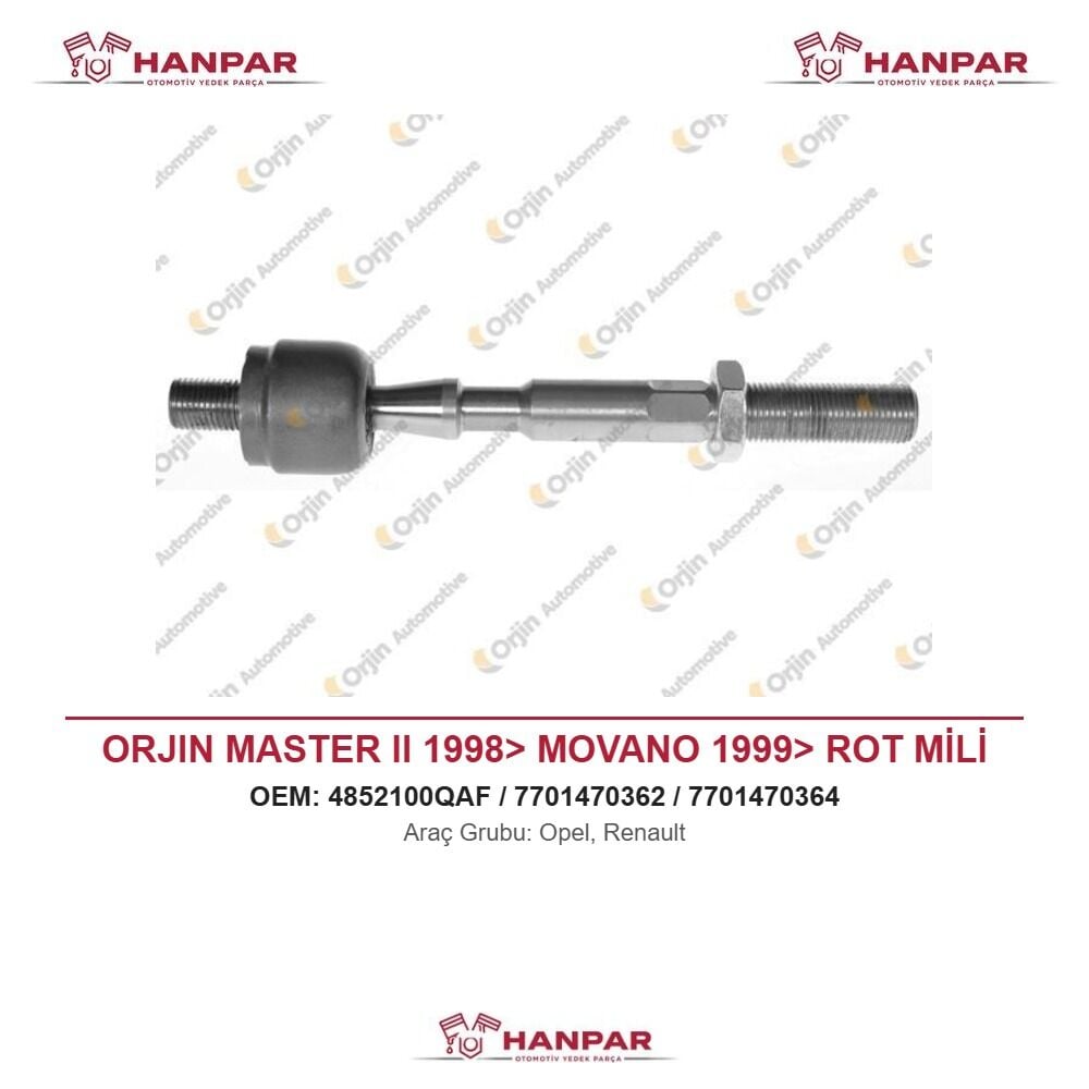 ORJIN MASTER II 1998> MOVANO 1999> ROT MİLİ
