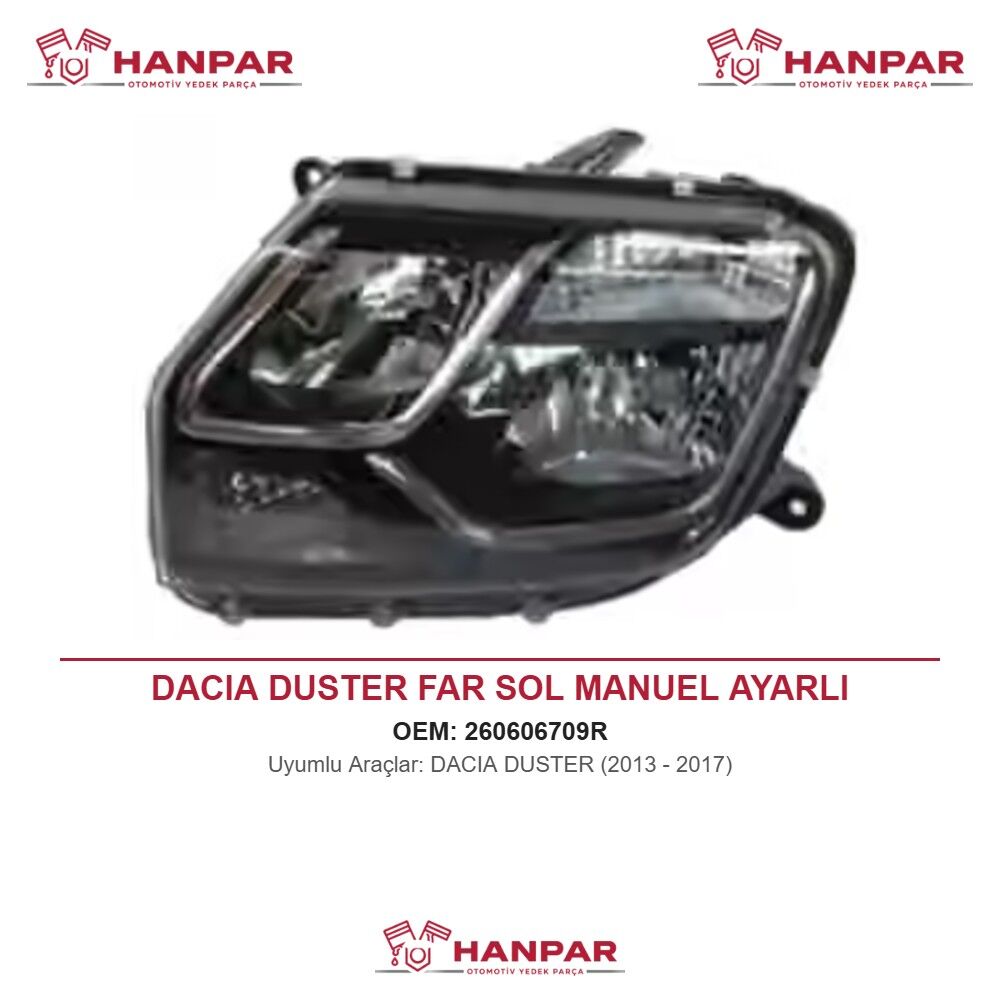 DACIA DUSTER FAR SOL MANUEL AYARLI (2013-2017)