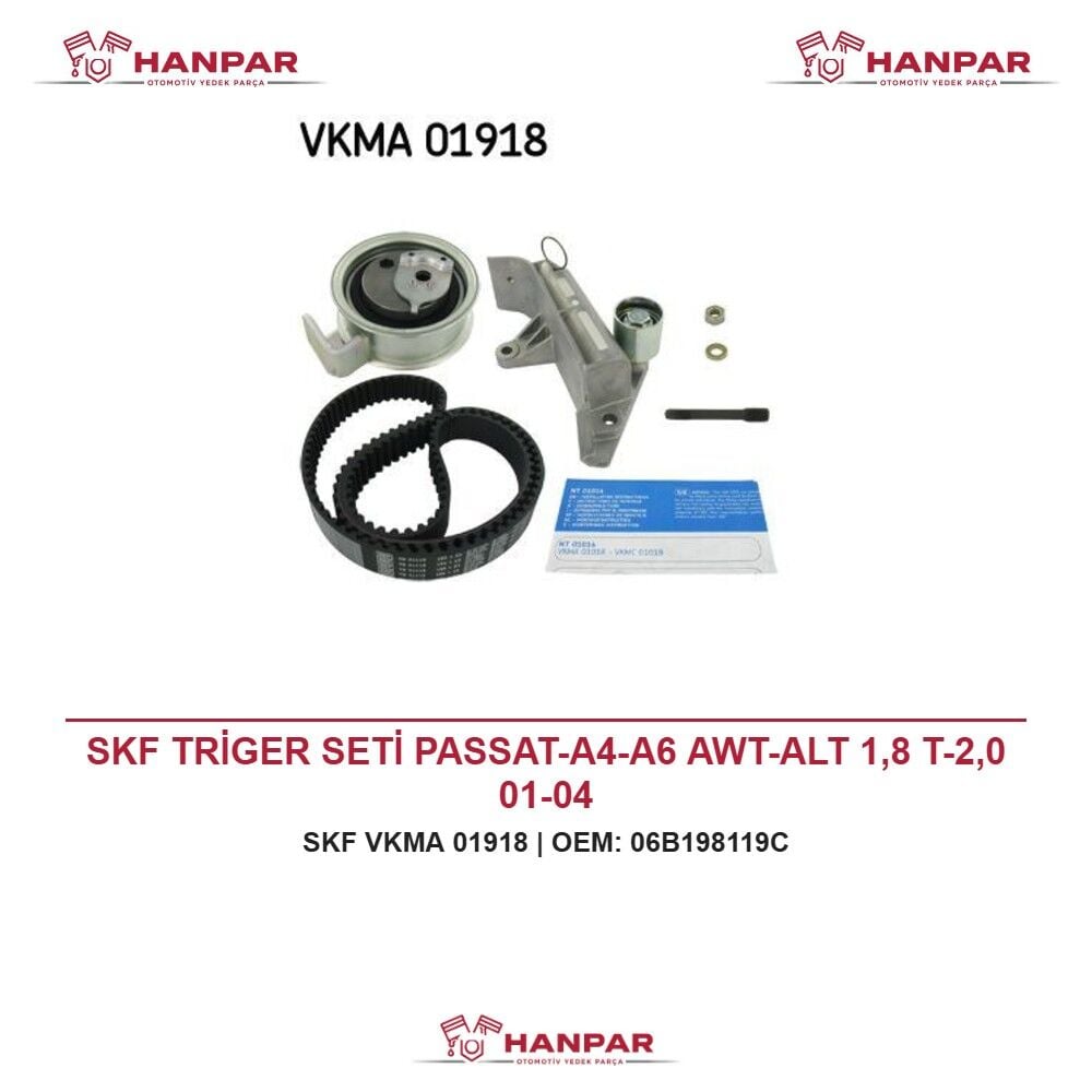 SKF TRİGER SETİ PASSAT-A4-A6 AWT-ALT 1,8 T-2,0 01-04