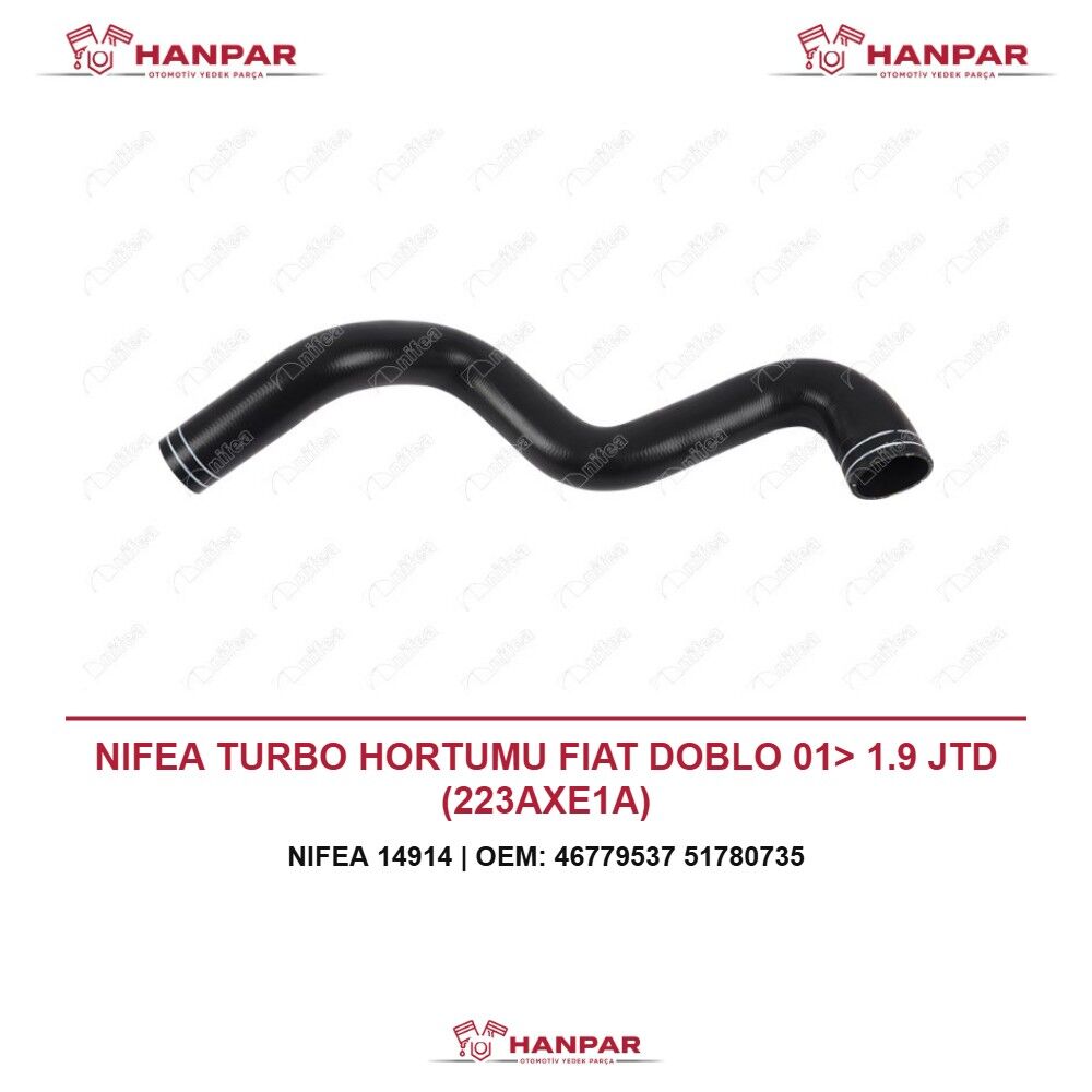 NIFEA TURBO HORTUMU FIAT DOBLO 01> 1.9 JTD (223AXE1A)