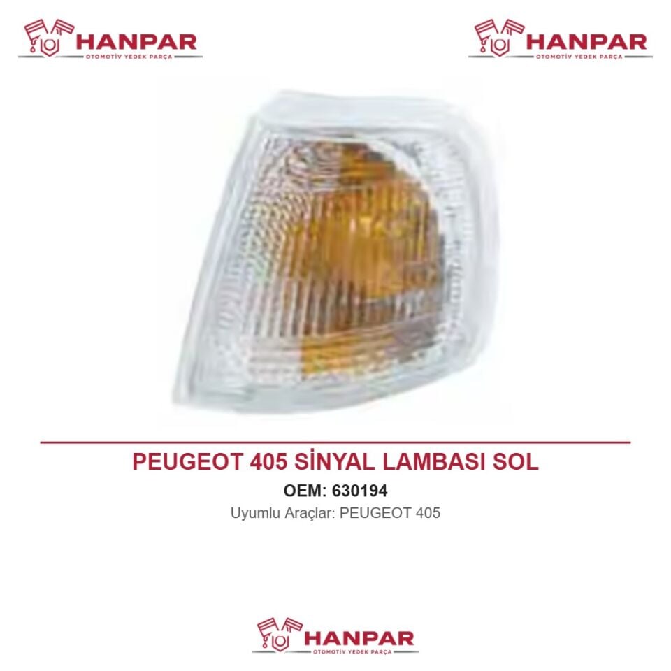 PEUGEOT 405 SİNYAL LAMBASI SOL