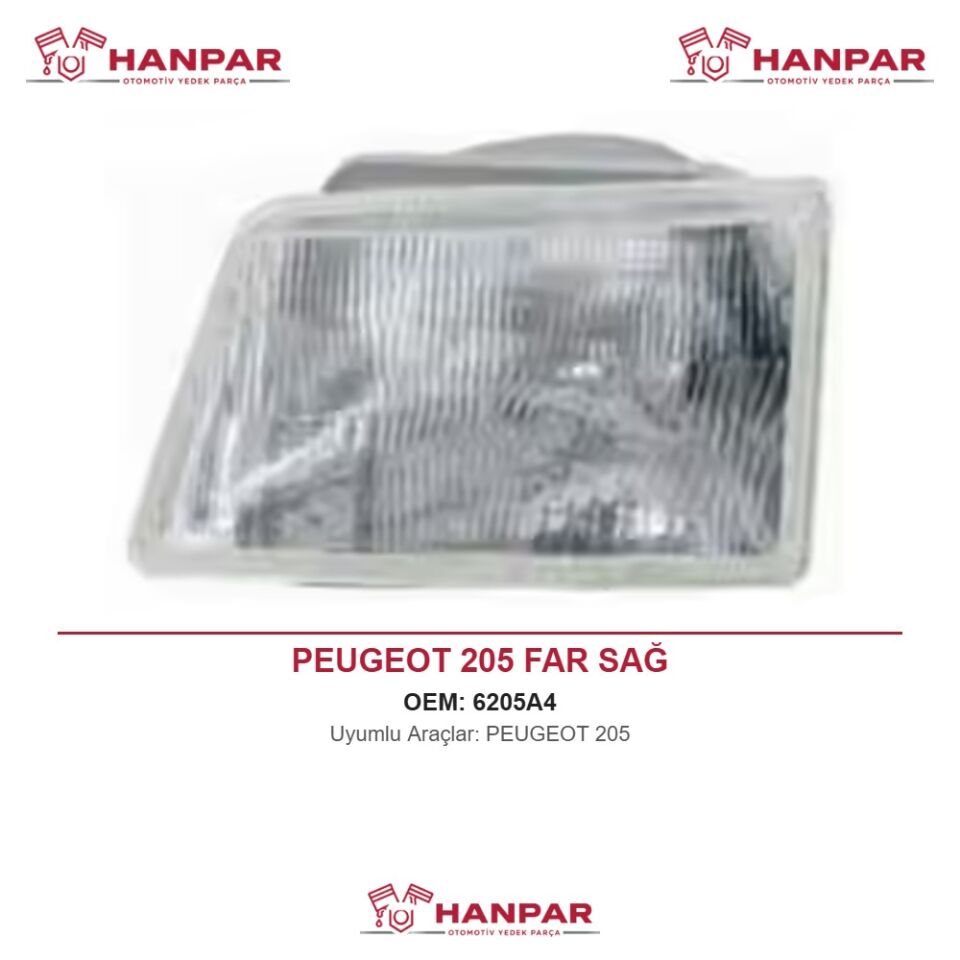 PEUGEOT 205 FAR SAĞ