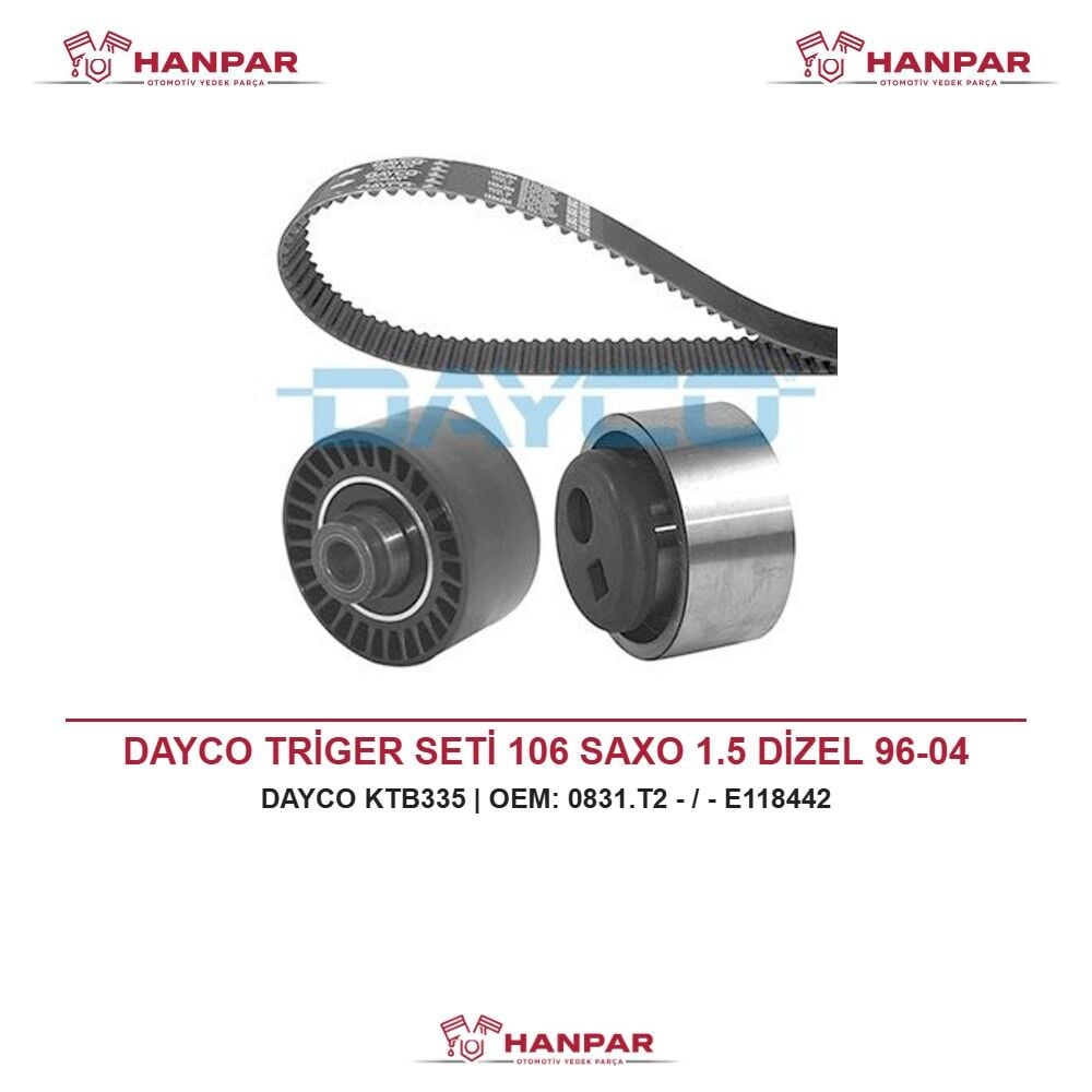 DAYCO TRİGER SETİ 106 SAXO 1.5 DİZEL 96-04