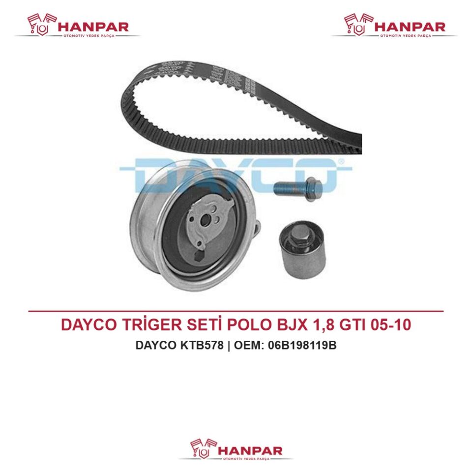 DAYCO TRİGER SETİ POLO BJX 1,8 GTI 05-10