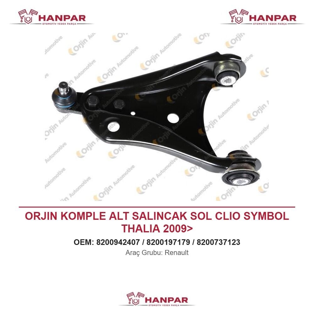 ORJIN KOMPLE ALT SALINCAK SOL CLIO SYMBOL THALIA 2009>