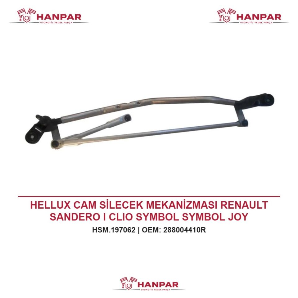HELLUX CAM SİLECEK MEKANİZMASI RENAULT SANDERO I CLIO SYMBOL SYMBOL JOY