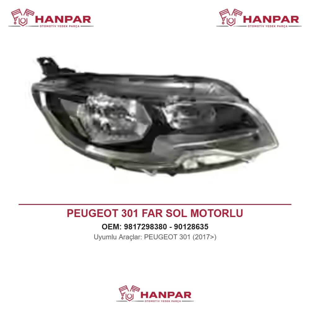 PEUGEOT 301 FAR SOL MOTORLU (2017>)
