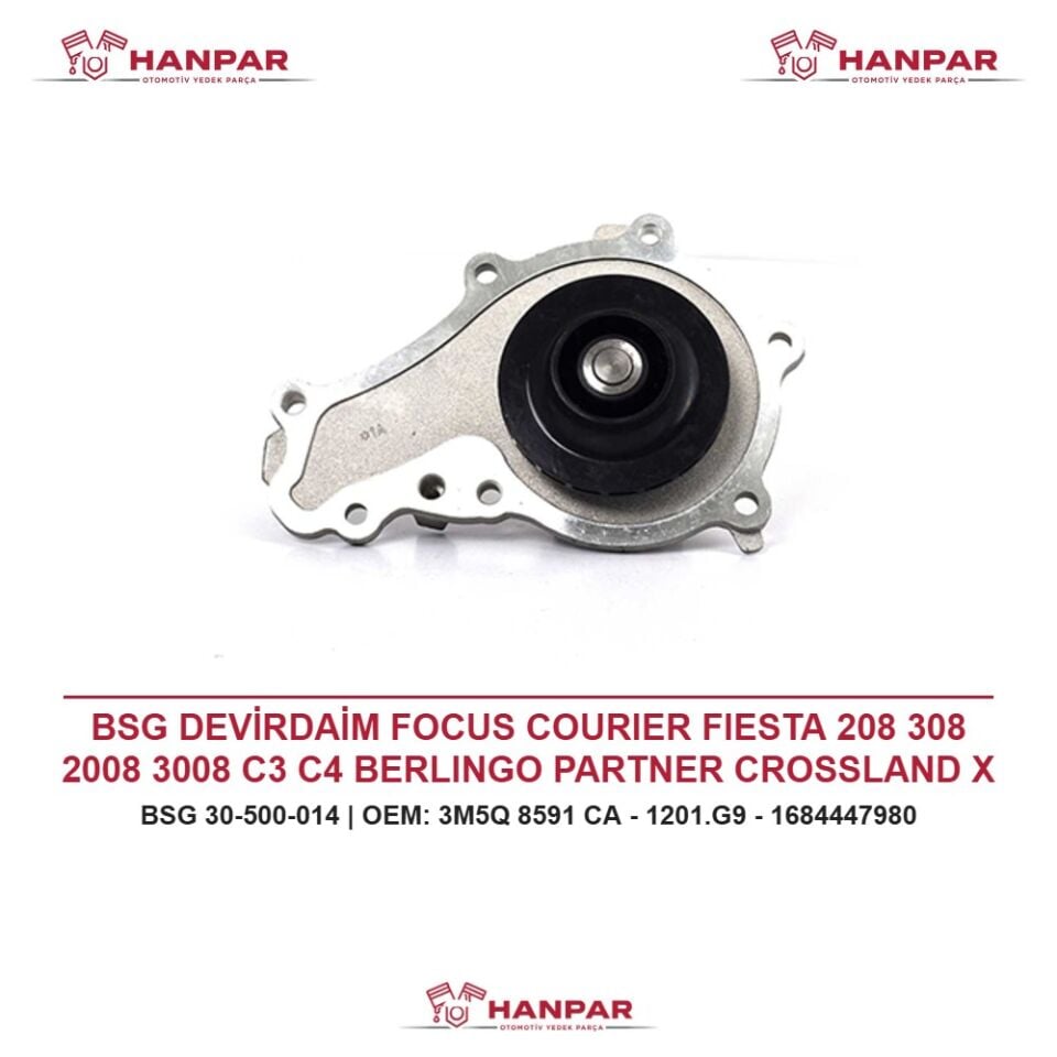 BSG DEVİRDAİM FOCUS COURIER FIESTA 208 308 2008 3008 C3 C4 BERLINGO PARTNER CROSSLAND X COMBO E 1.5 1.6 TDCI HDI 03-