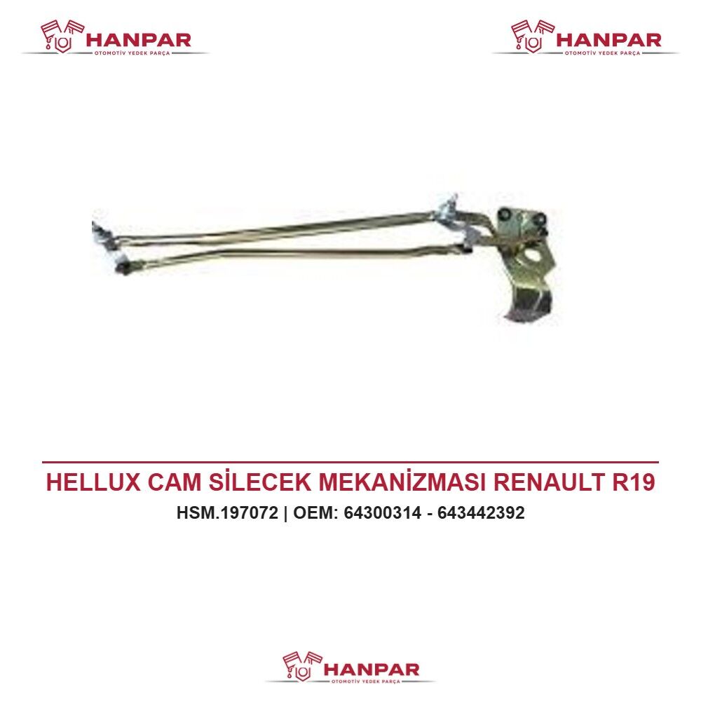 HELLUX CAM SİLECEK MEKANİZMASI RENAULT R19