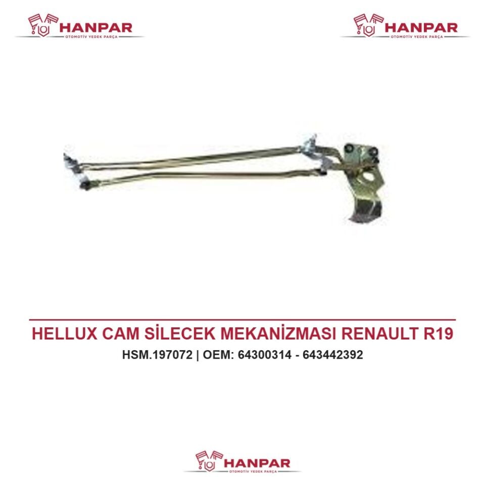 HELLUX CAM SİLECEK MEKANİZMASI RENAULT R19