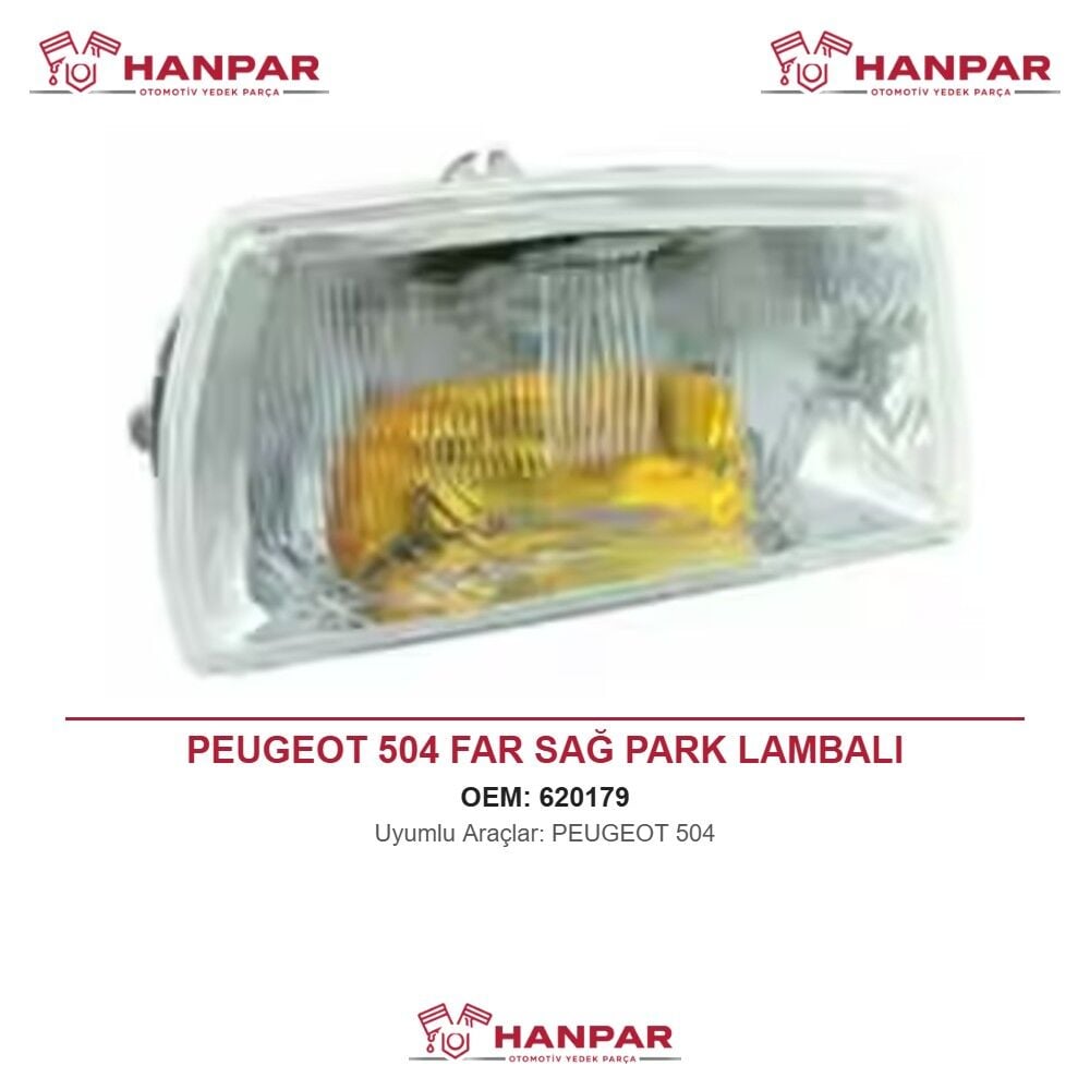 PEUGEOT 504 FAR SAĞ PARK LAMBALI