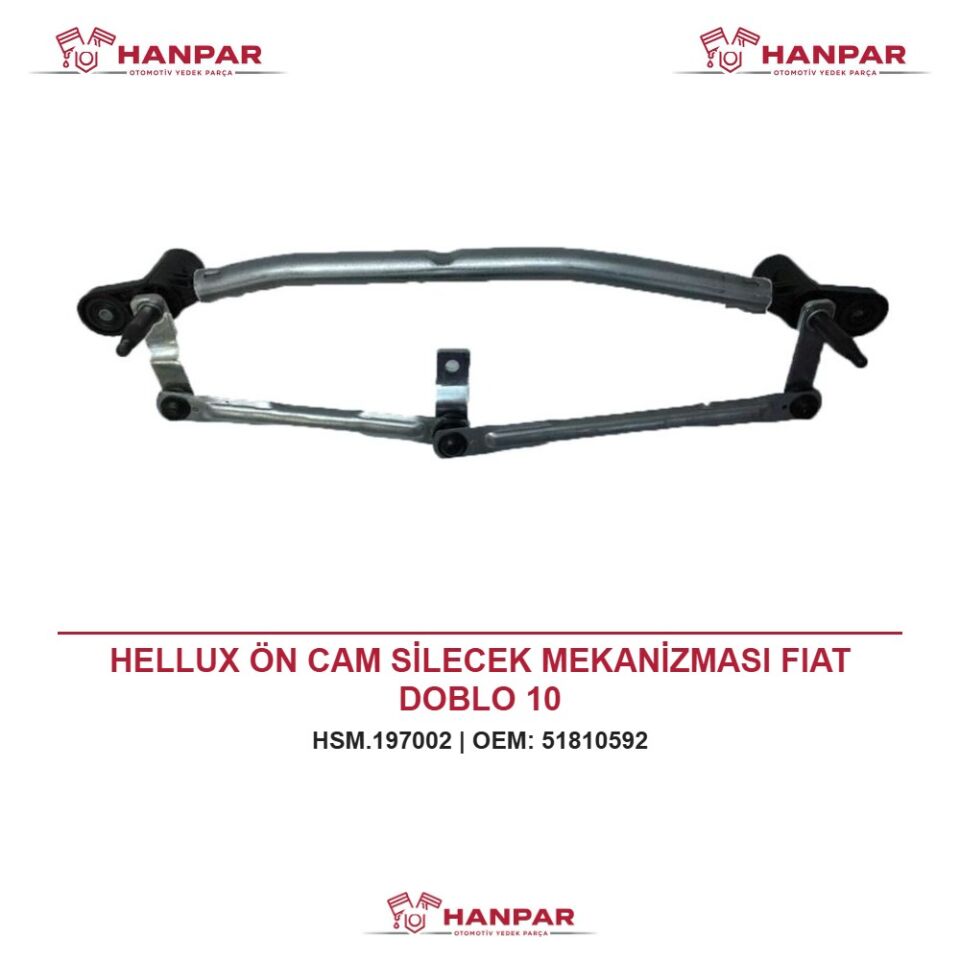 HELLUX ÖN CAM SİLECEK MEKANİZMASI FIAT DOBLO 10