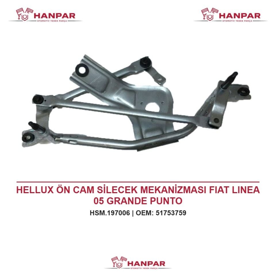 HELLUX ÖN CAM SİLECEK MEKANİZMASI FIAT LINEA 05 GRANDE PUNTO