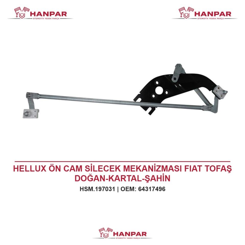 HELLUX ÖN CAM SİLECEK MEKANİZMASI FIAT TOFAŞ DOĞAN-KARTAL-ŞAHİN