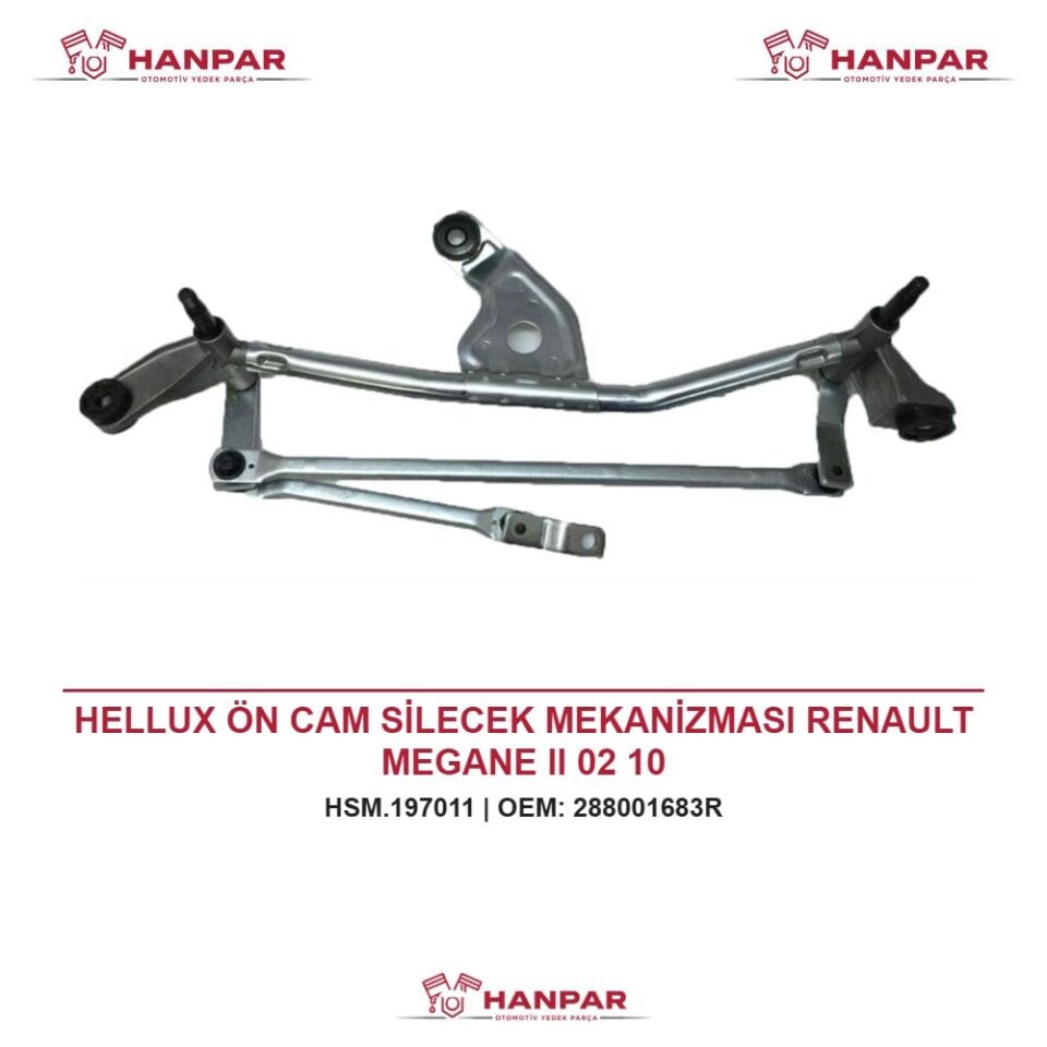 HELLUX ÖN CAM SİLECEK MEKANİZMASI RENAULT MEGANE II 02 10