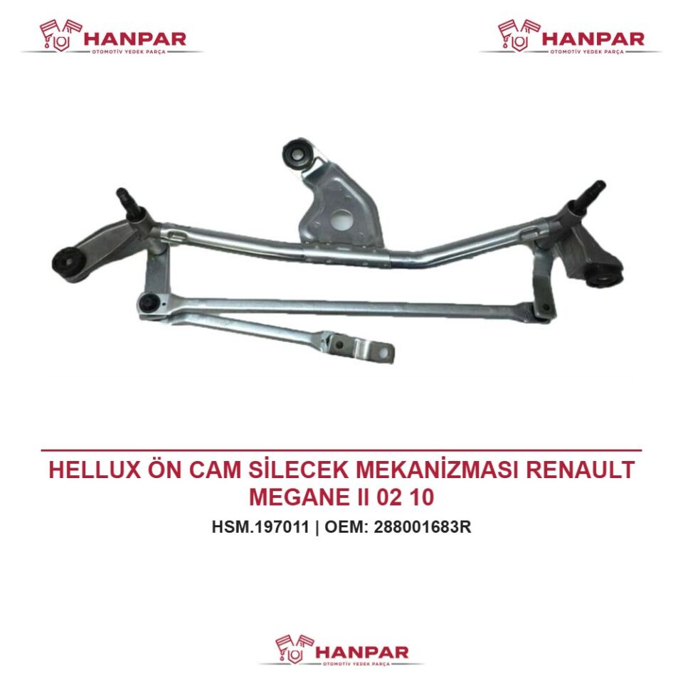 HELLUX ÖN CAM SİLECEK MEKANİZMASI RENAULT MEGANE II 02 10