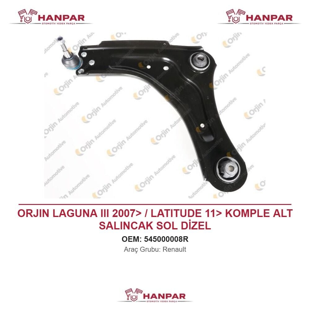 ORJIN LAGUNA III 2007> / LATITUDE 11> KOMPLE ALT SALINCAK SOL DİZEL