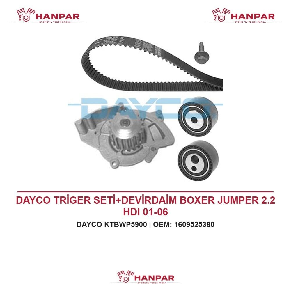 DAYCO TRİGER SETİ+DEVİRDAİM BOXER JUMPER 2.2 HDI 01-06