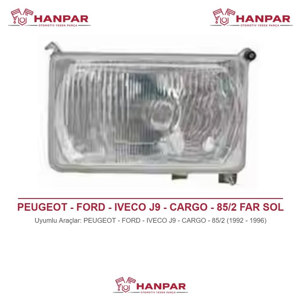 PEUGEOT - FORD - IVECO J9 - CARGO - 85/2 FAR SOL (1992-1996)
