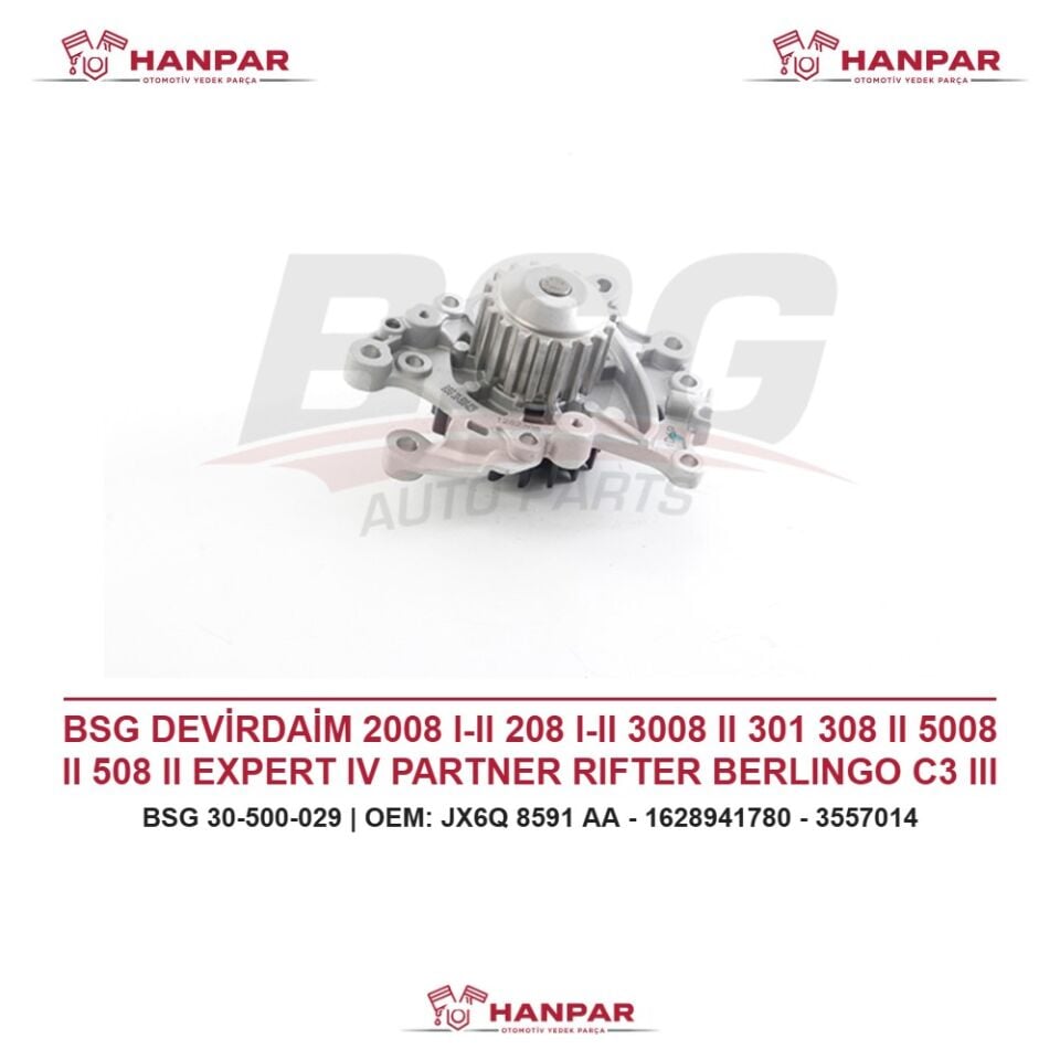 BSG DEVİRDAİM 2008 I-II 208 I-II 3008 II 301 308 II 5008 II 508 II EXPERT IV PARTNER RIFTER BERLINGO C3 III C4 CACTUS