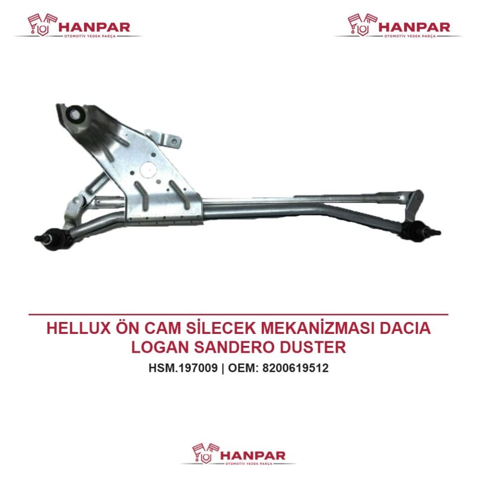 HELLUX ÖN CAM SİLECEK MEKANİZMASI DACIA LOGAN SANDERO DUSTER