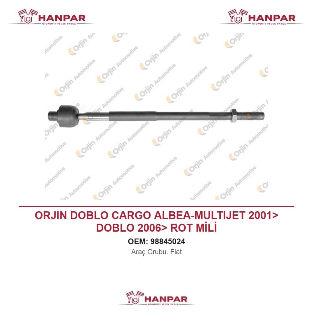 ORJIN DOBLO CARGO ALBEA-MULTIJET 2001> DOBLO 2006> ROT MİLİ