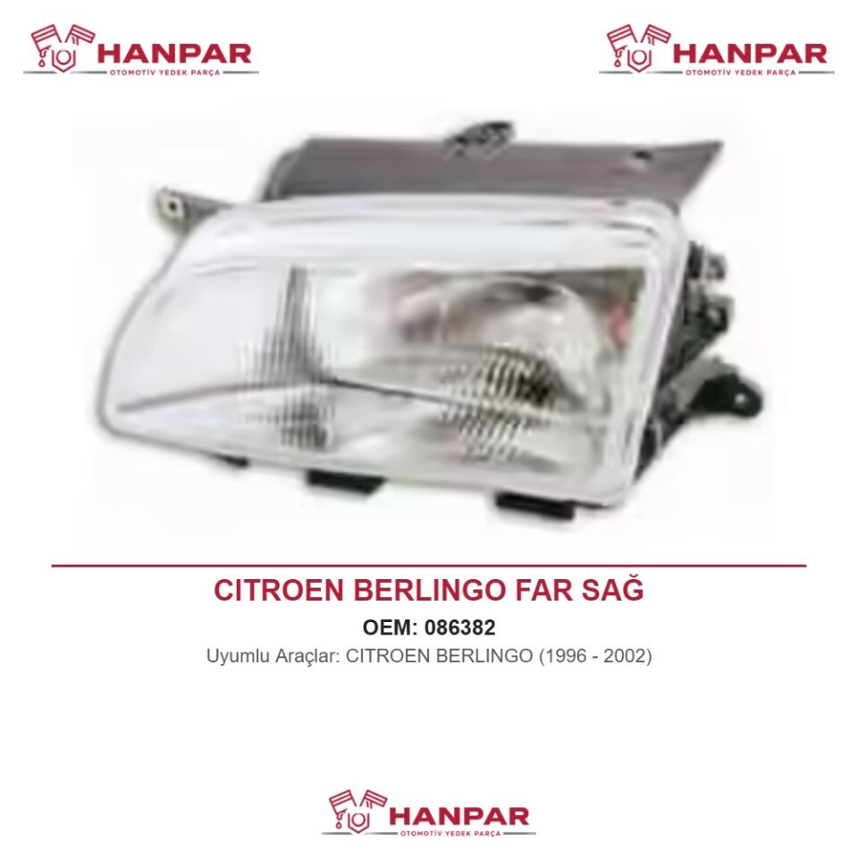 CITROEN BERLINGO FAR SAĞ (1996-2002)
