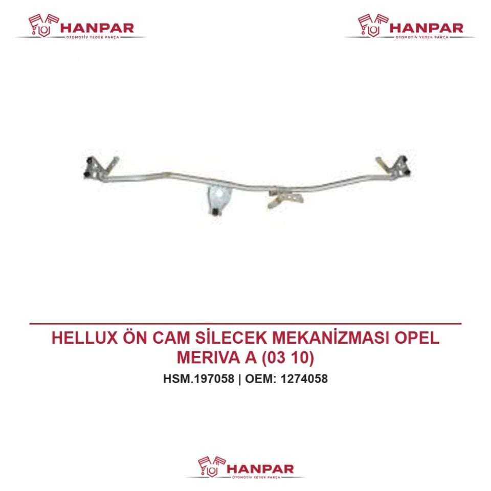 HELLUX ÖN CAM SİLECEK MEKANİZMASI OPEL MERIVA A (03 10)
