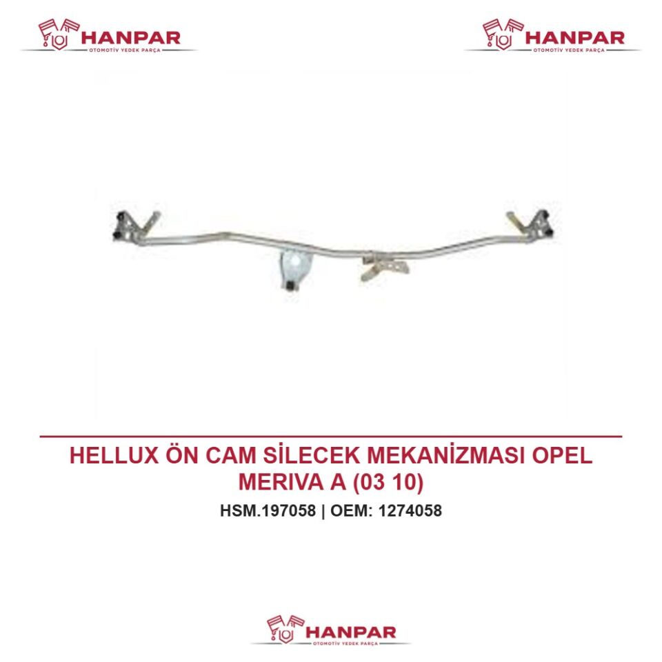 HELLUX ÖN CAM SİLECEK MEKANİZMASI OPEL MERIVA A (03 10)