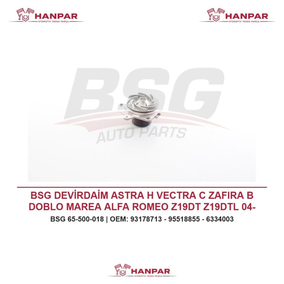 BSG DEVİRDAİM ASTRA H VECTRA C ZAFIRA B DOBLO MAREA ALFA ROMEO Z19DT Z19DTL 04-