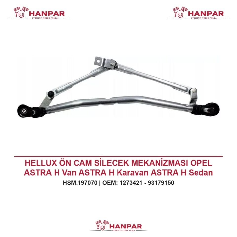 HELLUX ÖN CAM SİLECEK MEKANİZMASI OPEL ASTRA H Van ASTRA H Karavan ASTRA H Sedan ASTRA H HB