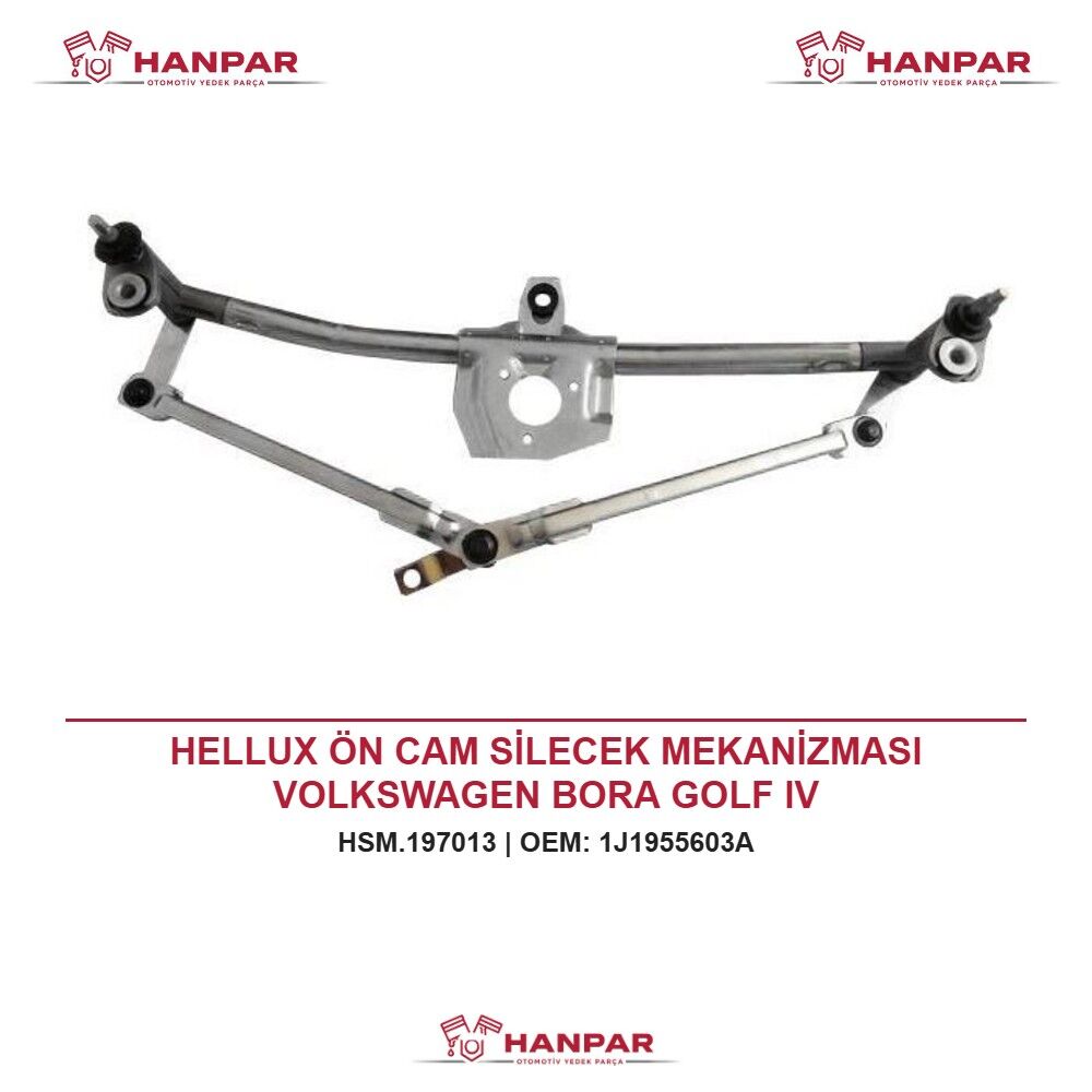 HELLUX ÖN CAM SİLECEK MEKANİZMASI VOLKSWAGEN BORA GOLF IV