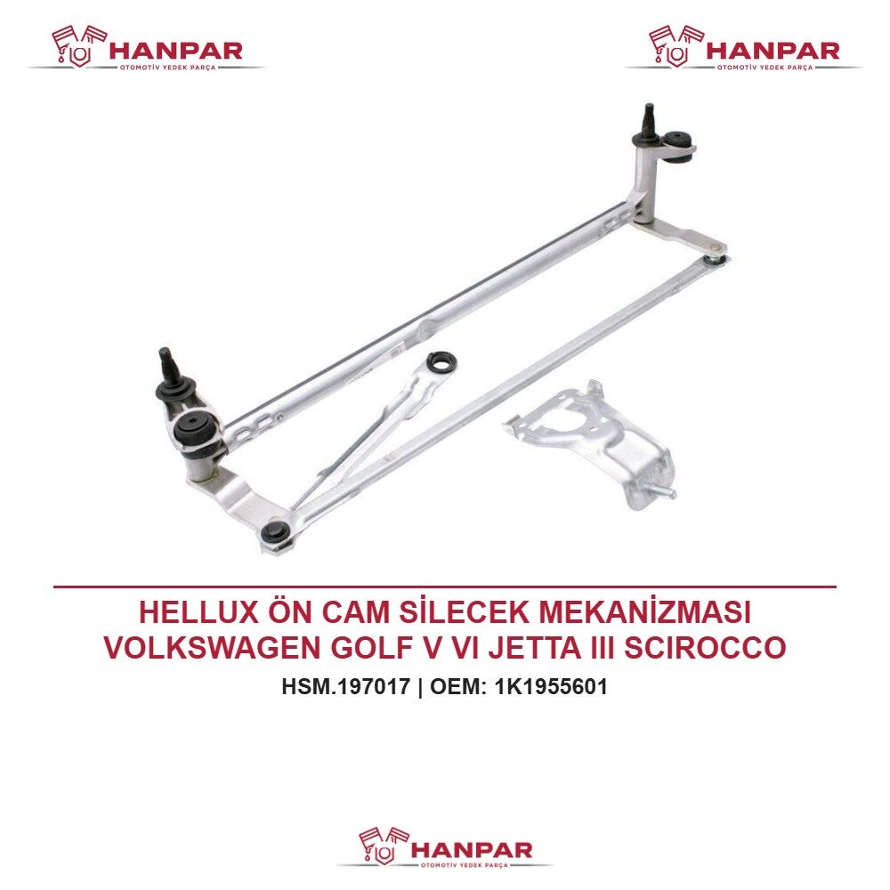 HELLUX ÖN CAM SİLECEK MEKANİZMASI VOLKSWAGEN GOLF V VI JETTA III SCIROCCO