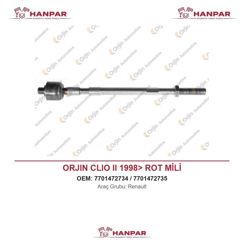 ORJIN CLIO II 1998> ROT MİLİ