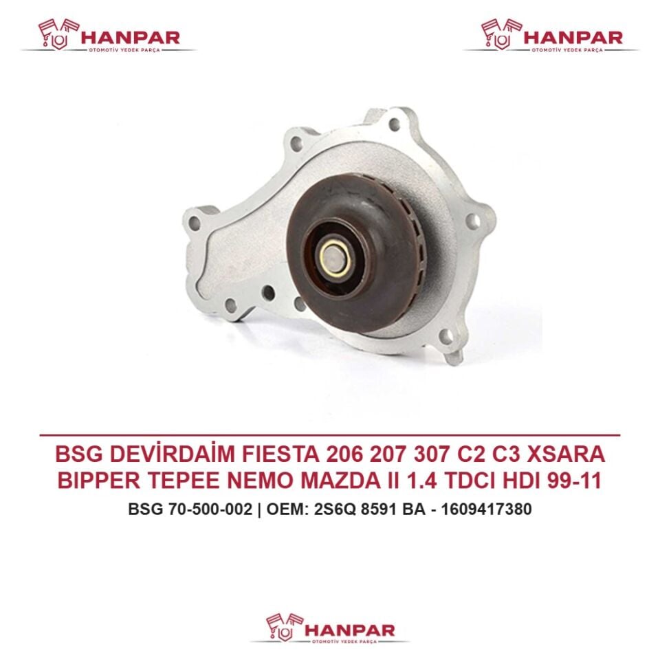 BSG DEVİRDAİM FIESTA 206 207 307 C2 C3 XSARA BIPPER TEPEE NEMO MAZDA II 1.4 TDCI HDI 99-11