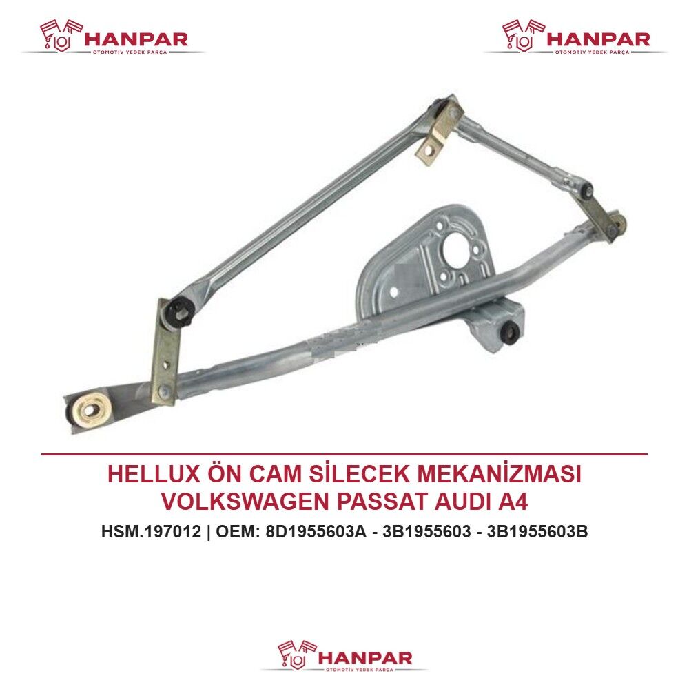 HELLUX ÖN CAM SİLECEK MEKANİZMASI VOLKSWAGEN PASSAT AUDI A4