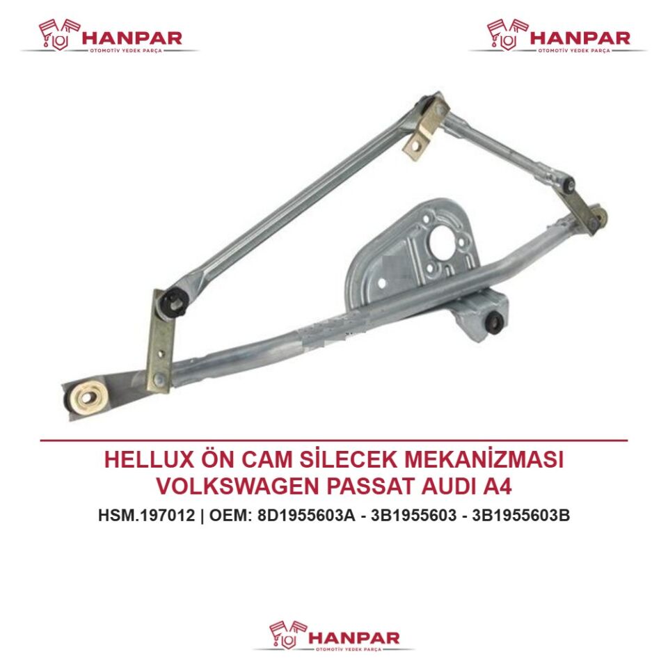 HELLUX ÖN CAM SİLECEK MEKANİZMASI VOLKSWAGEN PASSAT AUDI A4