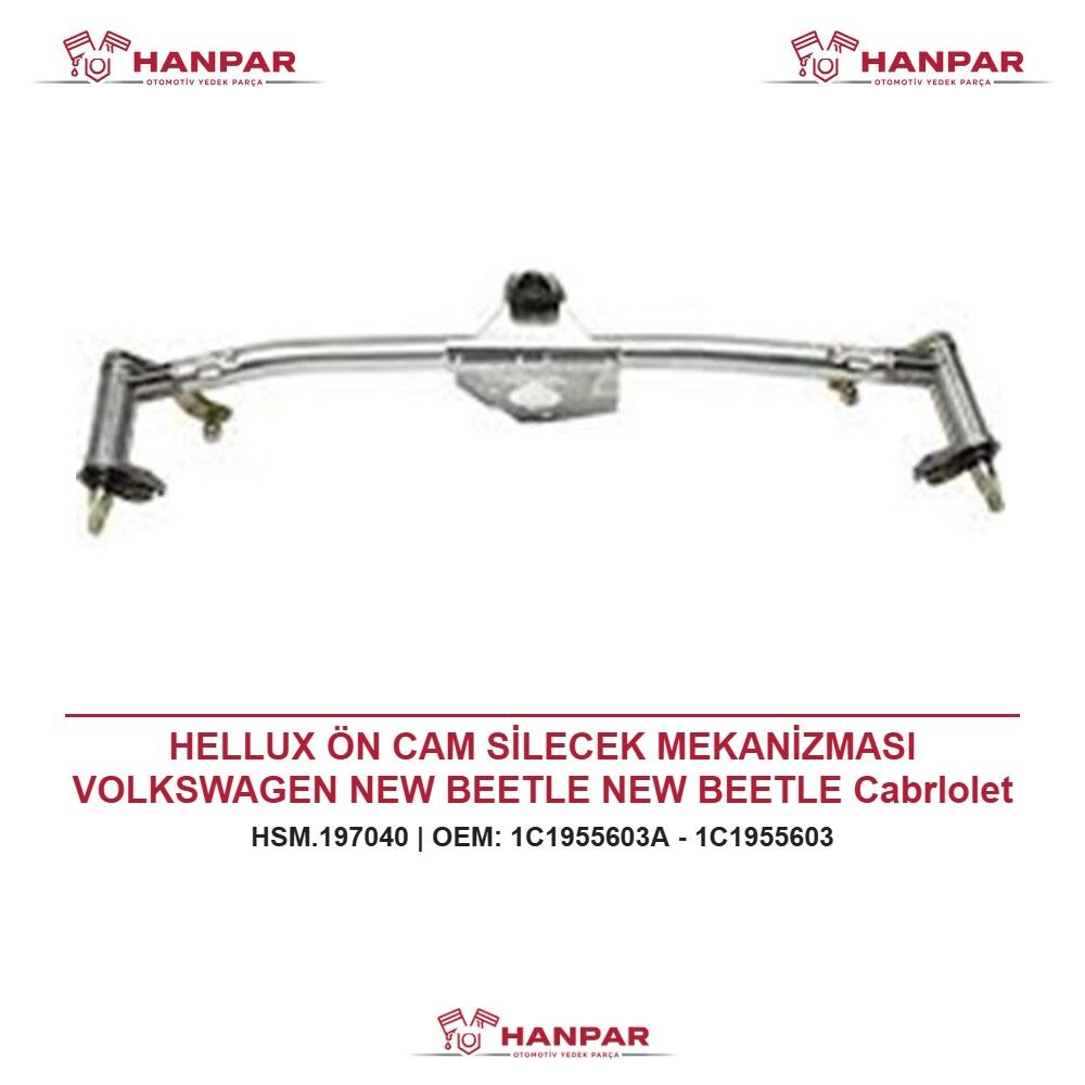 HELLUX ÖN CAM SİLECEK MEKANİZMASI VOLKSWAGEN NEW BEETLE NEW BEETLE CabrIolet