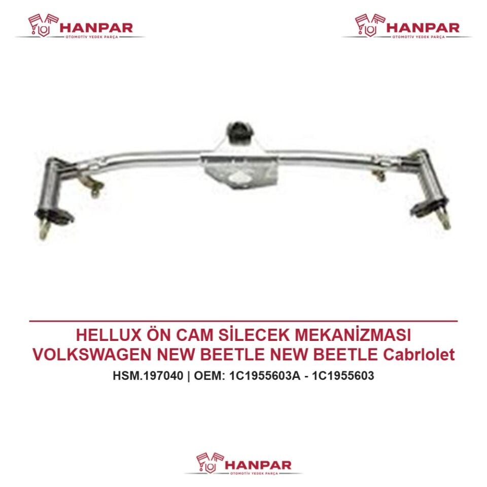 HELLUX ÖN CAM SİLECEK MEKANİZMASI VOLKSWAGEN NEW BEETLE NEW BEETLE CabrIolet