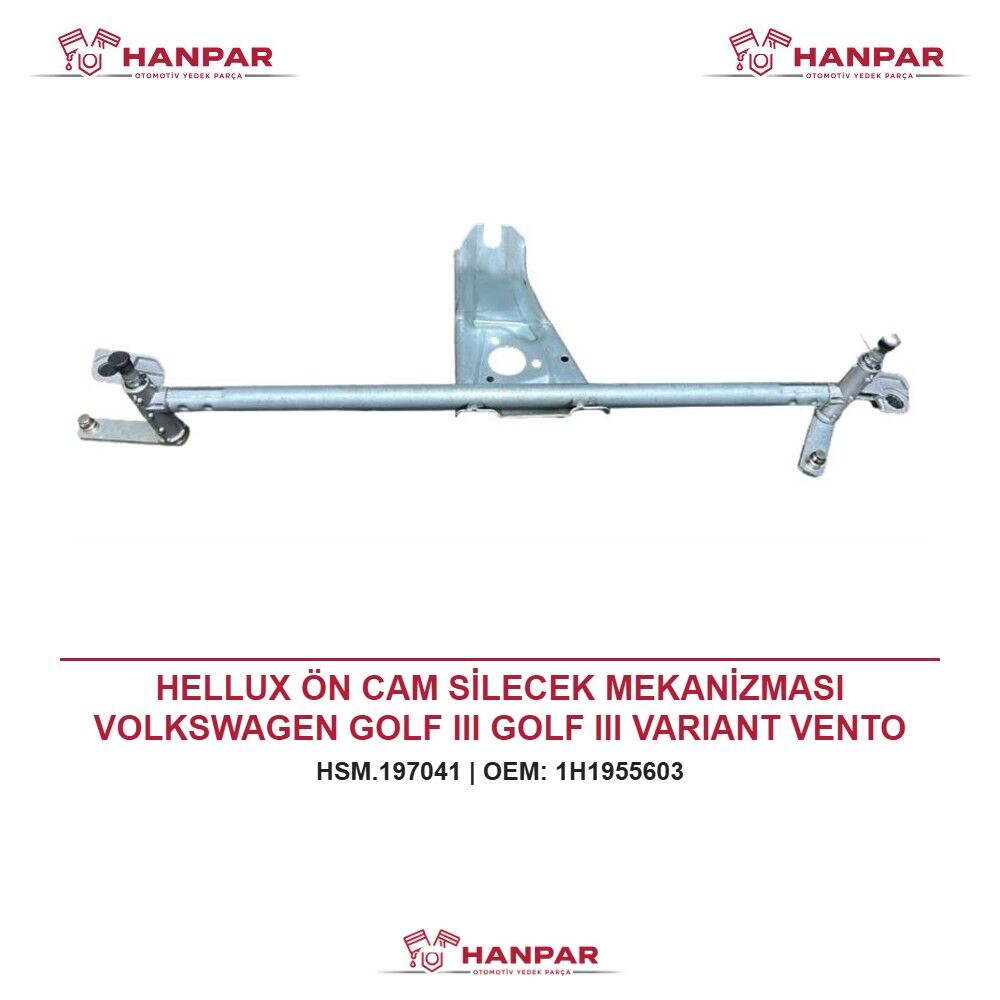 HELLUX ÖN CAM SİLECEK MEKANİZMASI VOLKSWAGEN GOLF III GOLF III VARIANT VENTO