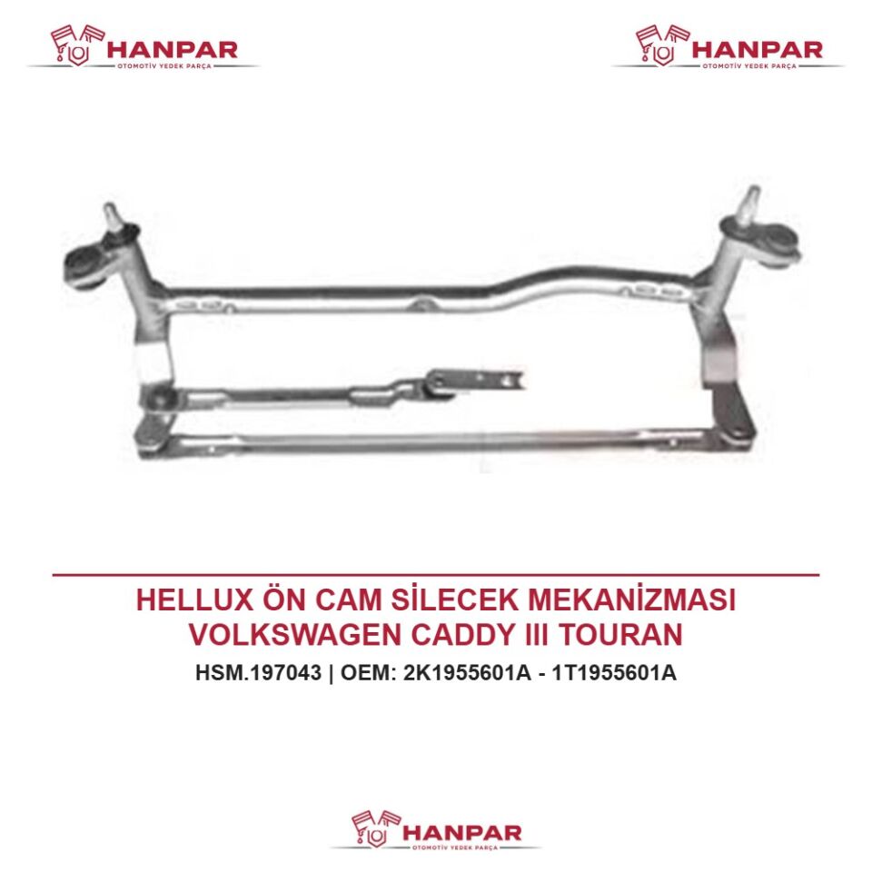 HELLUX ÖN CAM SİLECEK MEKANİZMASI VOLKSWAGEN CADDY III TOURAN