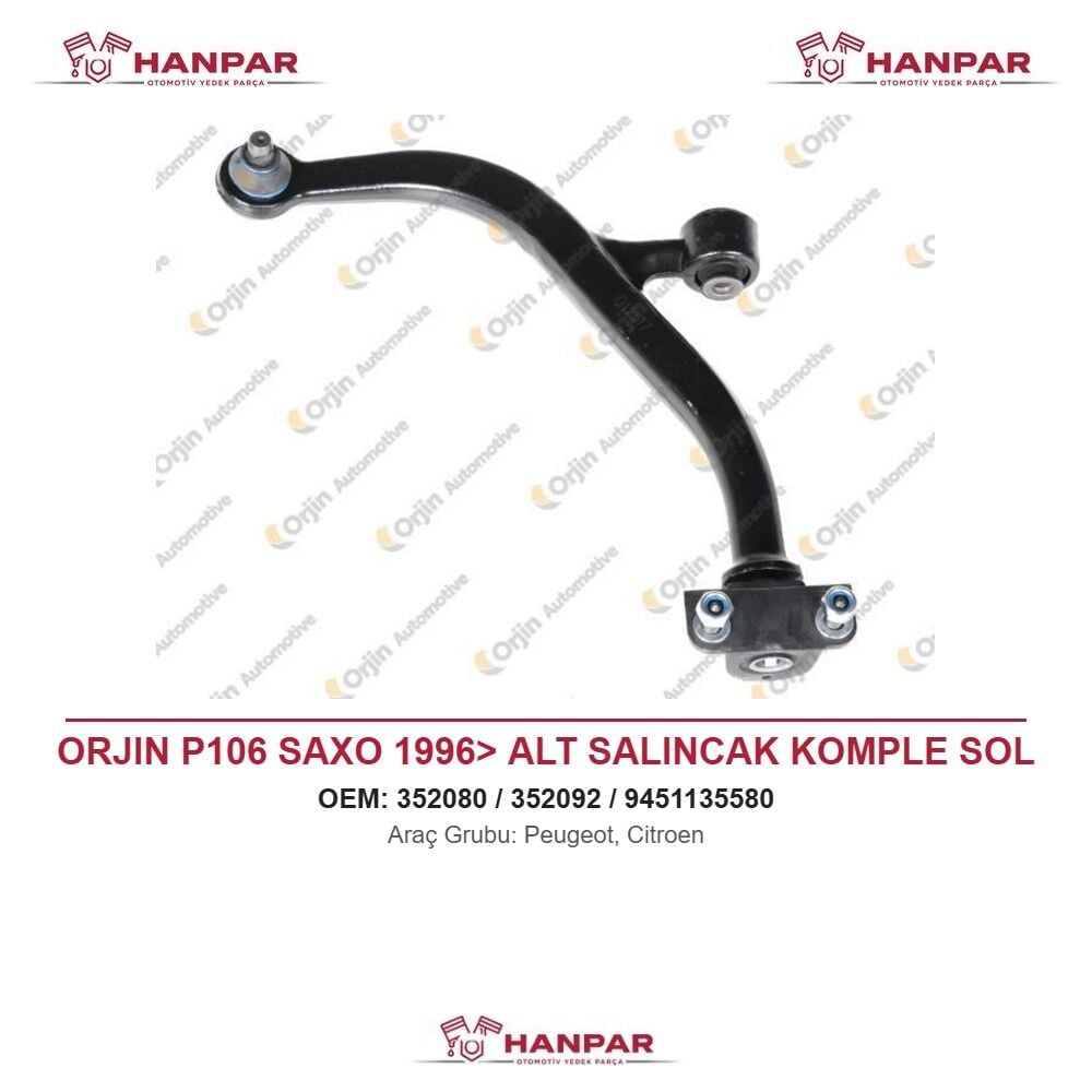 ORJIN P106 SAXO 1996> ALT SALINCAK KOMPLE SOL
